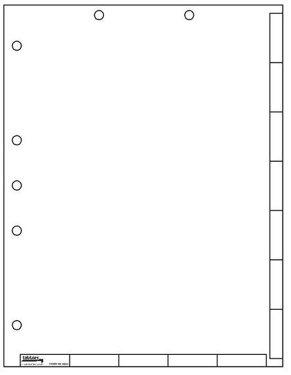 Tabbies 40200 - TABS-U-CREATE INDEX TABS & DIVIDER SHEETS, TABS-U-CREATE DIVIDER SHEETS, WHITE, 11"H x 8-1/2"W, 50 SHEETS/PACK
