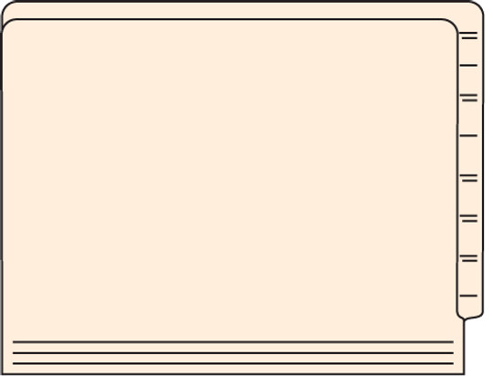 Tabbies 56015 - File Folders, 14PT 1-Ply Letter Size Folder, Manila, 9-1/2"H x 12-1/4"W, 500/CASE