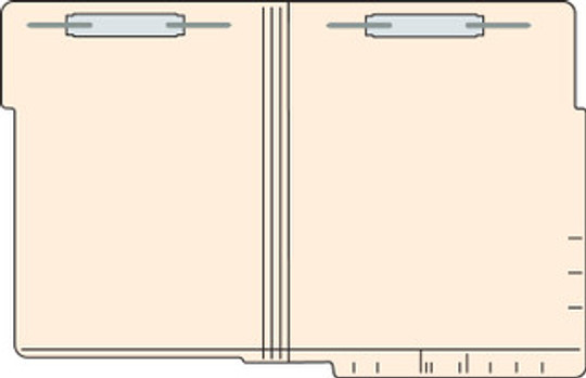 Tabbies 5601513 - FILE FOLDERS, 14PT 1-PLY LETTER SIZE FOLDER, FASTENER IN POSITION #1 & #3, MANILA, 9-1/2"H x 12-1/4"W, 250/CASE