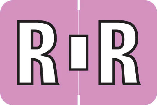 PMA Alpha Labels 3900 Series - Letter R - 1" H x 1-1/2" W - Sheets for File Box - 225 Labels per Pack - 25 Sheets per pack