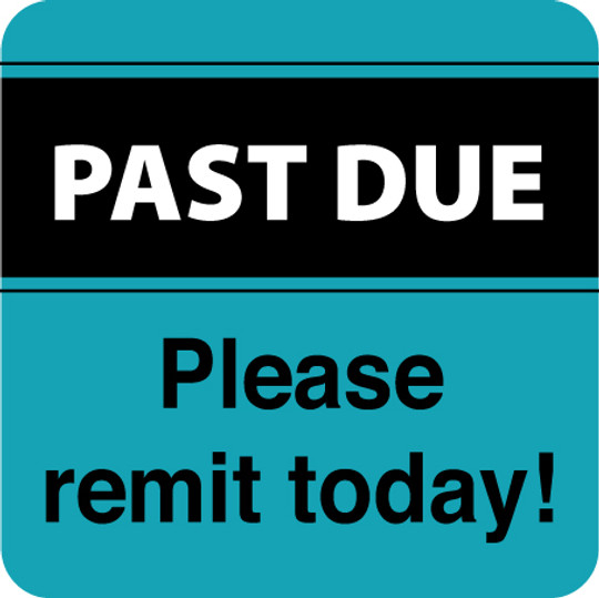PAST DUE, TEAL BLUE, 250/BX