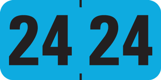 Medical Arts Press 2024 Yearband Label - Blue - Laminated - 500/Roll