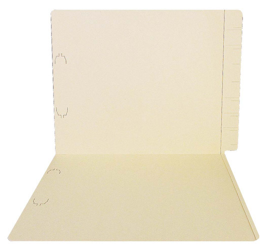 Thompson Compatible Folders - 14pt. Manila End-tab Letter Full Cut Reinforced Tab - 50/bx