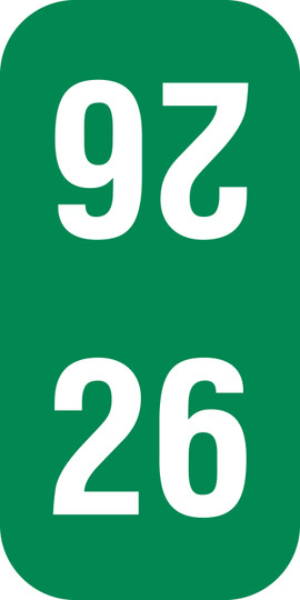 1/2"YR LBL HRZ '26' GREEN 500/RLSMEAD MATCH