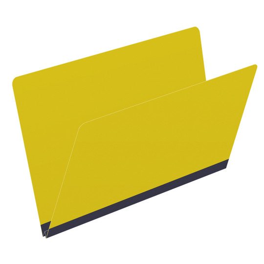 Yellow legal size end tab classification folder with 2" lemon yellow tyvek expansion. 25 pt type 3 pressboard stock. Packaged 25/125.