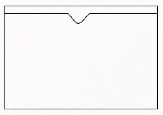 Vinyl self adhesive pocket, size 6.5" by 4.5". 8 gauge vinyl stock. Packaged 100