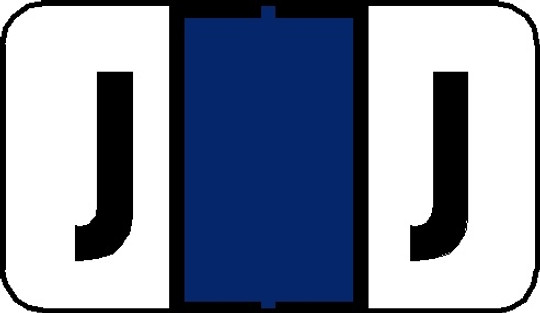 A-Z Labels Jeter Compatible 15/16" 'J' DK BLUE - 252/Pkg