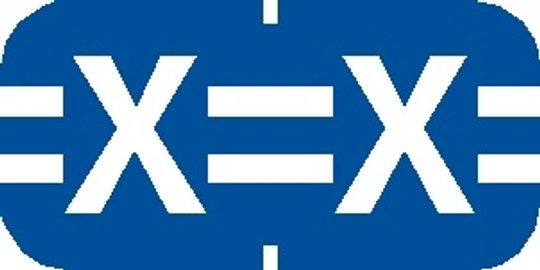 A-Z Labels Tab Compatible 1/2" 'X' BLUE - 500/Roll
