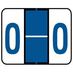 A-Z Labels Tab/smead Compatible 1" 'O' BLUE - 240/Pkg