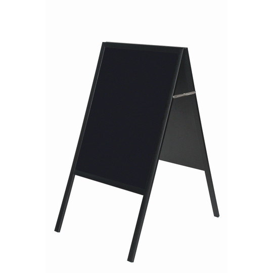 Reversible Magnetic Wet-Erase Sign Board with Black Frame - 47'' x 24''