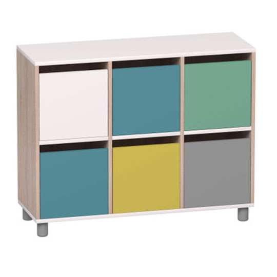 Classroom Storage Cabinet with 6 Lockers for Secure Organization