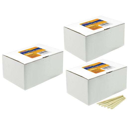 Economy Regular Craft Sticks, Natural, 4-1/2'' x 3/8'', 1000 Pieces Pack, 3 Packs