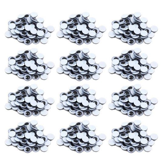 Wiggle Eyes 15mm, Black, 50 Per Pack, 12 Packs