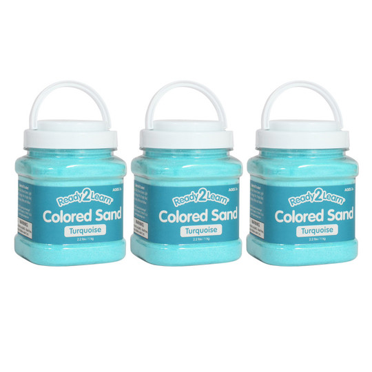 Colored Sand - Turquoise - .2 l.ar - Pack of 3