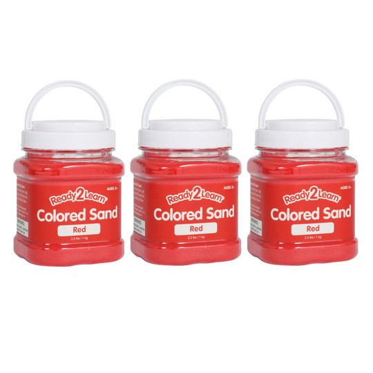 Colored Sand - Red - .2 l.ar - Pack of 3