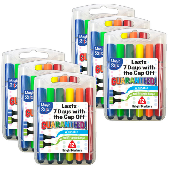 Triangular Markers, 12 Per Pack, 6 Packs