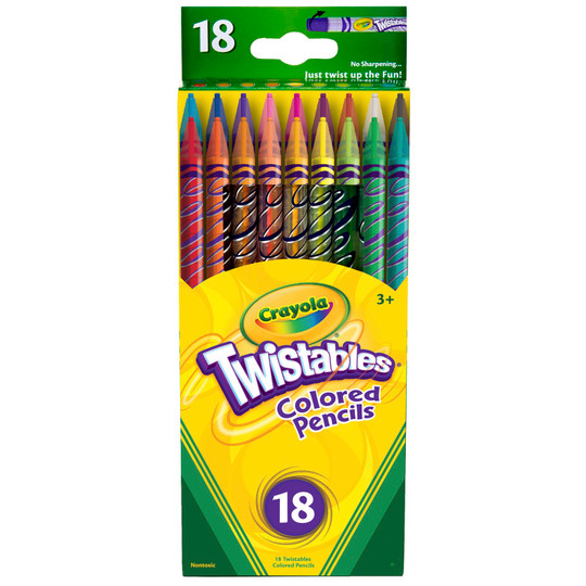 Twistables Colored Pencils, 18 Count