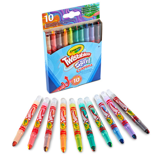 SWIRL Mini Twistable Crayons, 10 Count