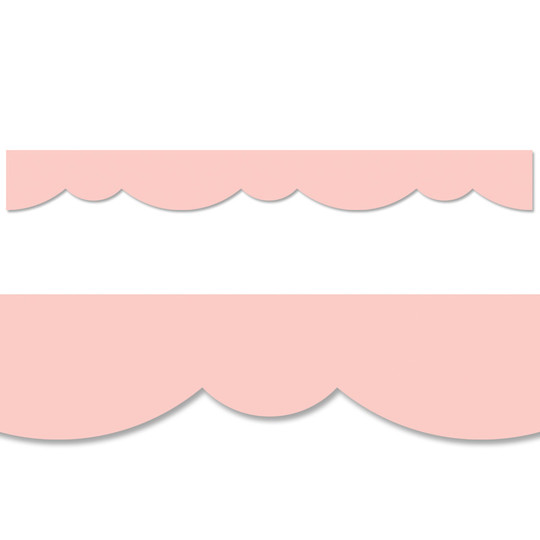 Blush Stylish Scallops EZ Border, 48 Feet