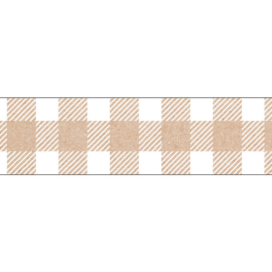 Krafty Pop Kraft Buffalo Check EZ Border, 48 Feet