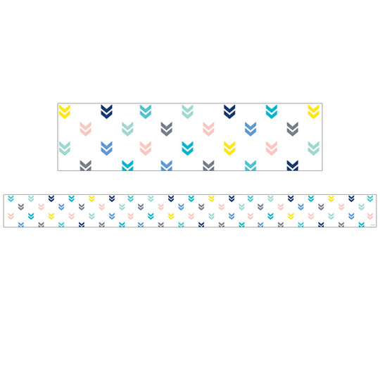 Calm & Cool Colorful Mini Chevrons EZ Border, 48 Feet