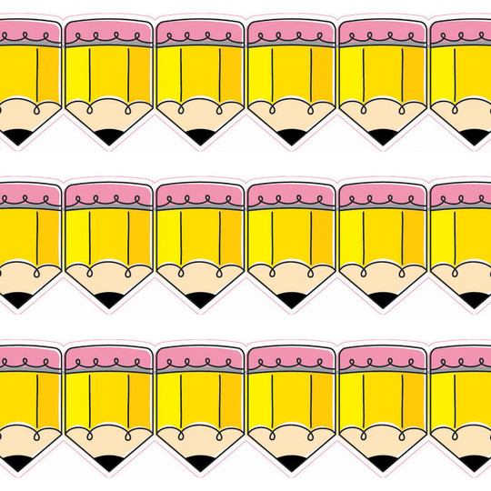 Doodle Pencils EZ Border, 48 Feet Per Pack, 3 Packs