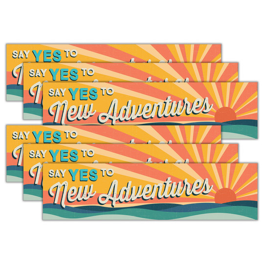 Adventurer Horizontal Banner, 45'' x 12'', Pack of 6