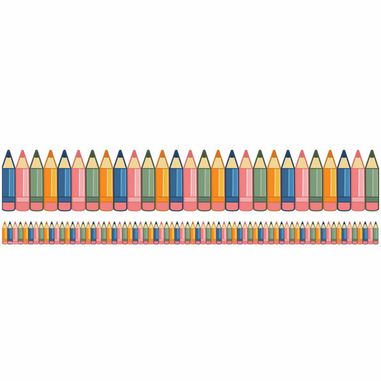 Diecut Pencils Deco Trim, 37 Feet