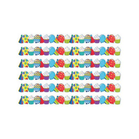 Celebrate Extra Wide Deco Trim, 37 Feet Per Pack, 6 Packs