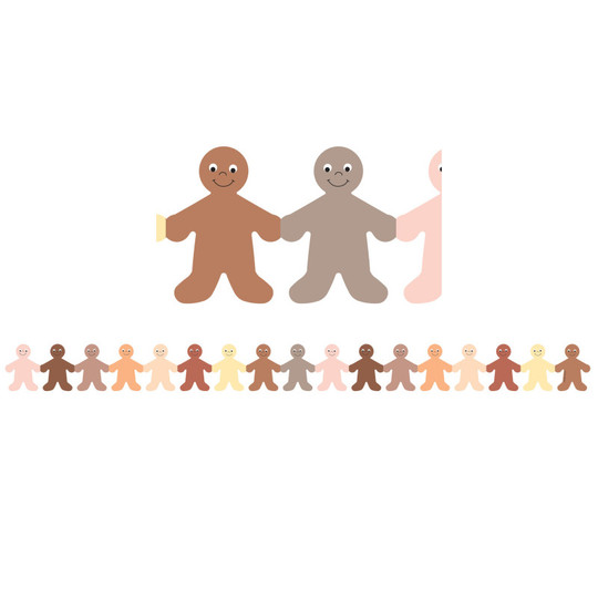 Multicultural Kids Mighty Brights Border, 12 Strips/36 Feet