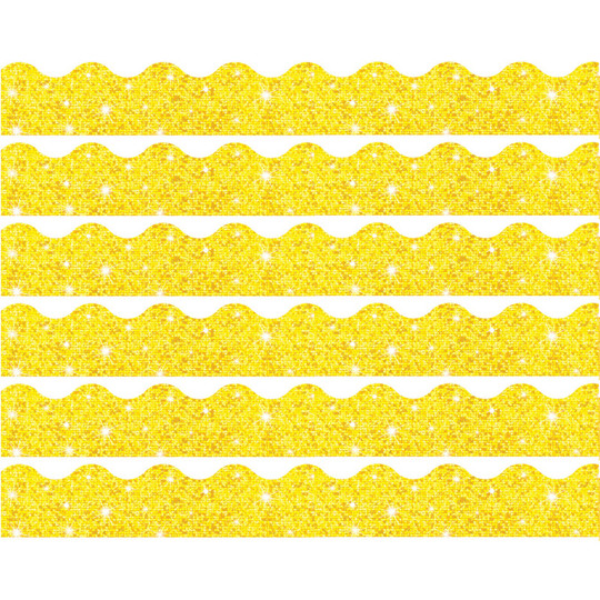 Yellow Sparkle Terrific Trimmers, 3. 5 Feet Per Pack, 6 Packs