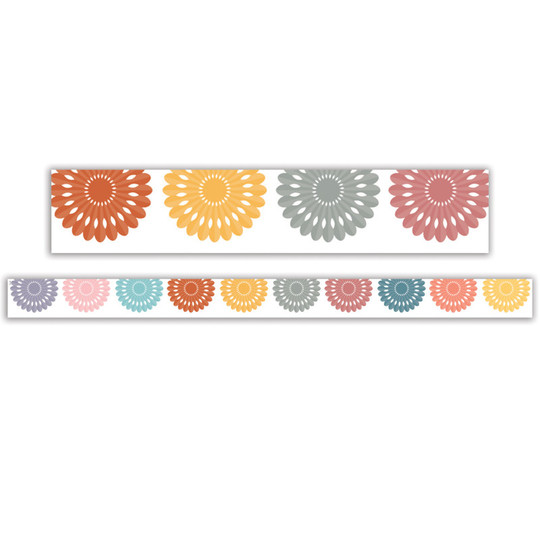 Happy Cactus Crew Fiesta Die-Cut Border Trim, 35 Feet