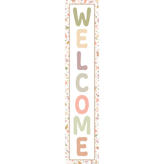 Terrazzo Tones Welcome Banner, 8'' x 39''