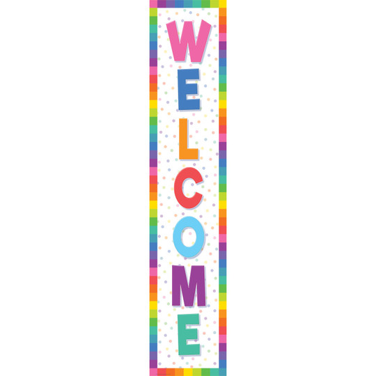 Colorful Welcome Banner, 8'' x 39''