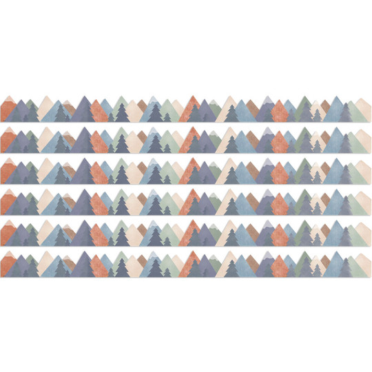 Moving Mountains Die-Cut Border Trim, 35 Feet Per Pack, 6 Packs