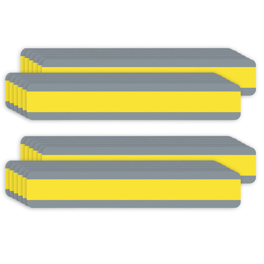 Double Wide Sentence Strip Reading Guide, 1-1/4'' x 7-1/4'', Yellow, 12 Per Pack, 2 Packs