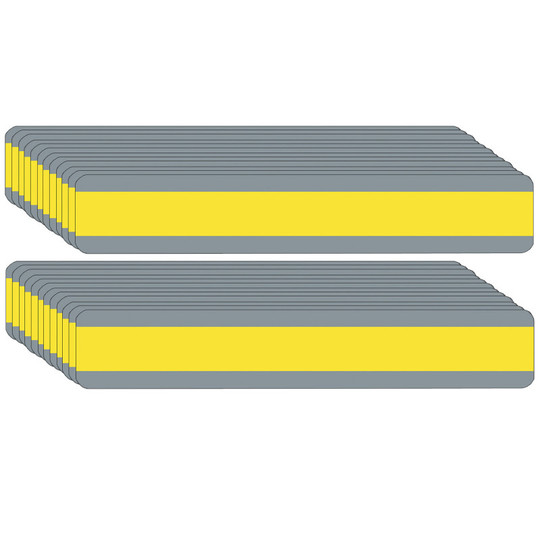 Double Wide Sentence Strip Reading Guide, 1-1/4'' x 7-1/4'', Yellow, Pack of 24