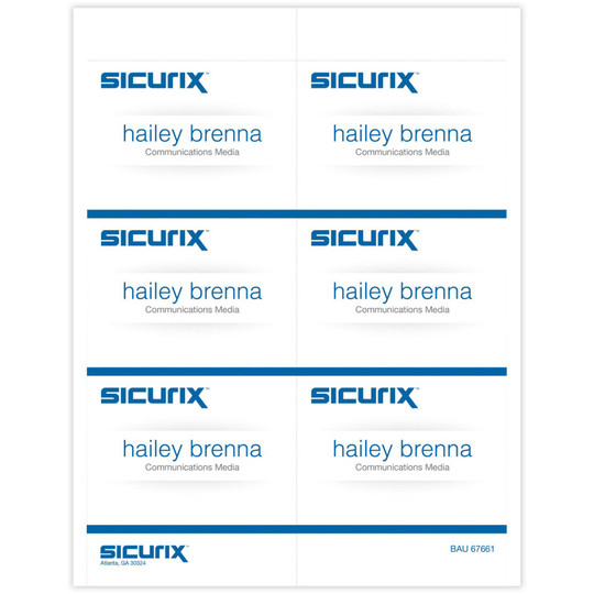 Printable Badge Inserts, 4'' x 3'', Pack of 60