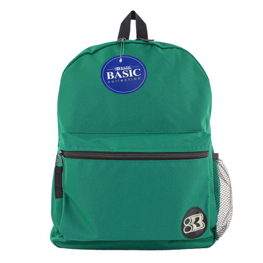 16'' Green Basic Collection Backpack