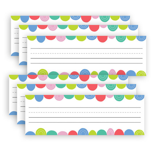 Rainbow Drops Name Plates, 9-1/2'' x 3-1/4'', 36 Per Pack, 6 Packs