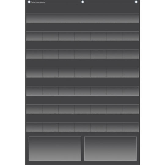 Black Calendar Pocket Chart (25'' x 36'')