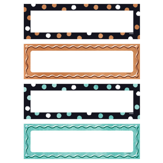 I &hearts; Metal Dots & Embossed Name Plates Variety Pack, 32 Count