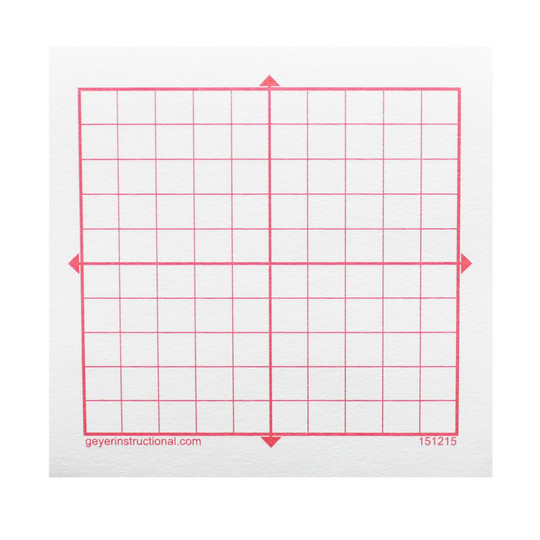 Graphing 3M Post-it Notes, XY Axis, 10 x 10 Square Grid, 4 Pads