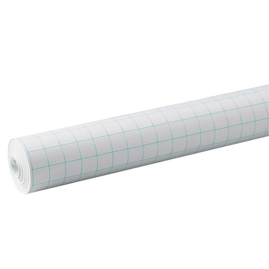 Grid Paper Roll, White, 1'' Quadrille Ruled 34'' x 200', 1 Roll