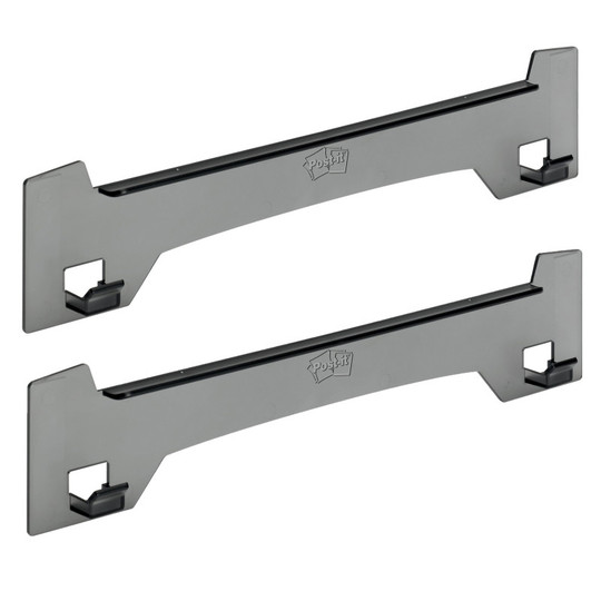 Wall Easel, 15 in x .25 in, Smoke Gray, Pack of 2