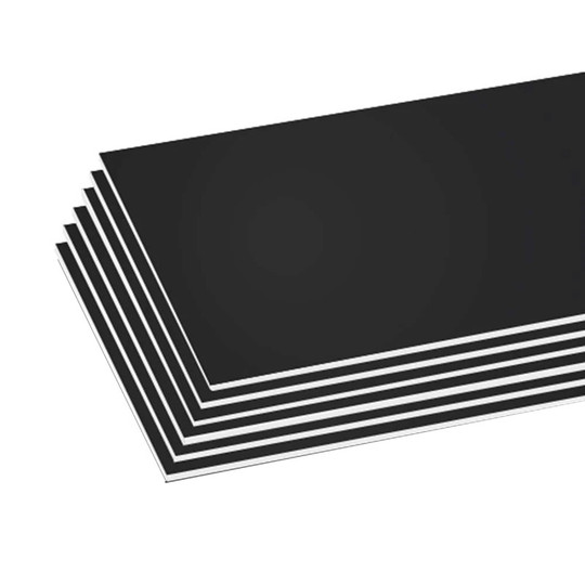 Foam Board, Black, 20'' x 30'', Pack of 6