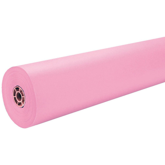 Colored Kraft Duo-Finish Paper, Pink, 36'' x 100', 1 Roll