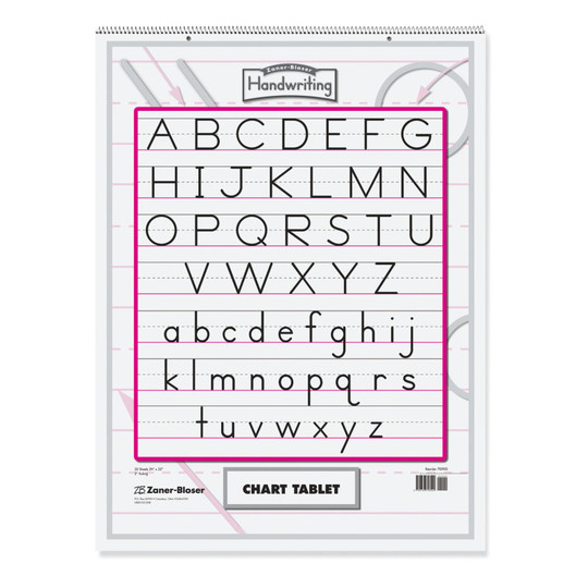 Chart Tablet, Manuscript Cover, 2'' Ruled 24'' x 32'', 30 Sheets