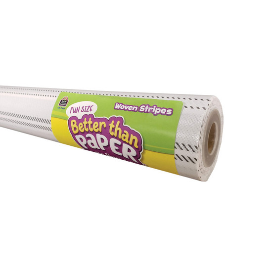Fun Size Better Than Paper Bulletin Board Roll, 18'' x 12', Woven Stripes