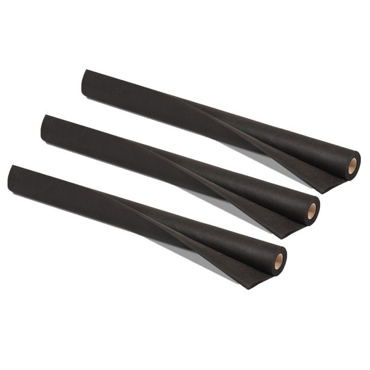 Art & Decoration Fabric Roll, 24'' x 18', Black, 3 Rolls